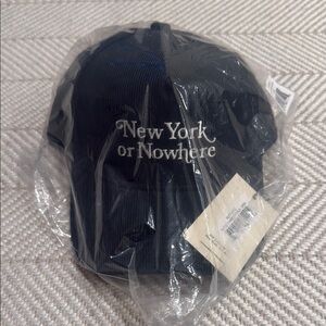 Forest Green Courdoroy SnapBack 'New York or Nowhere' Cap